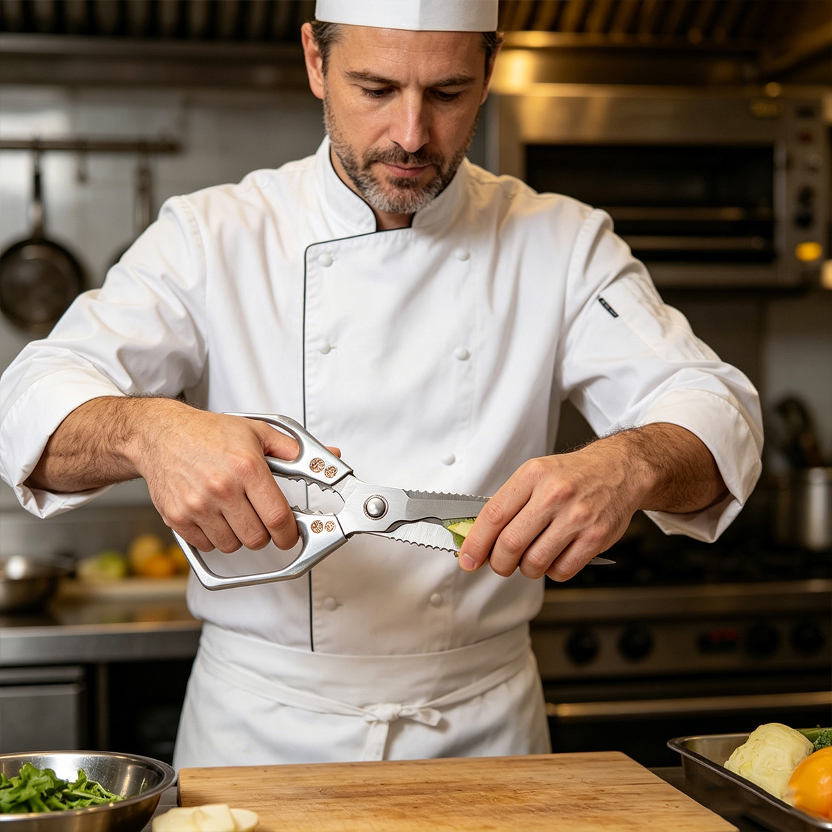 Commercial Kitchen Equipment - Stainless Steel Kitchen Shears for Meat