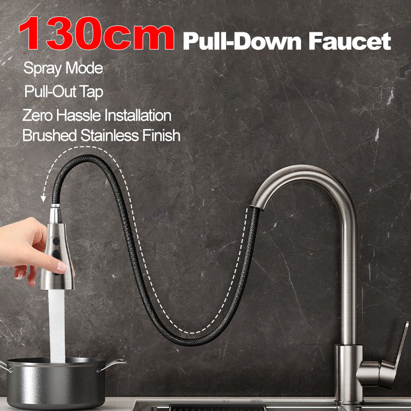 Stainless steel kitchen pull-o - Commercial Kitchen Faucet avaliação e preço