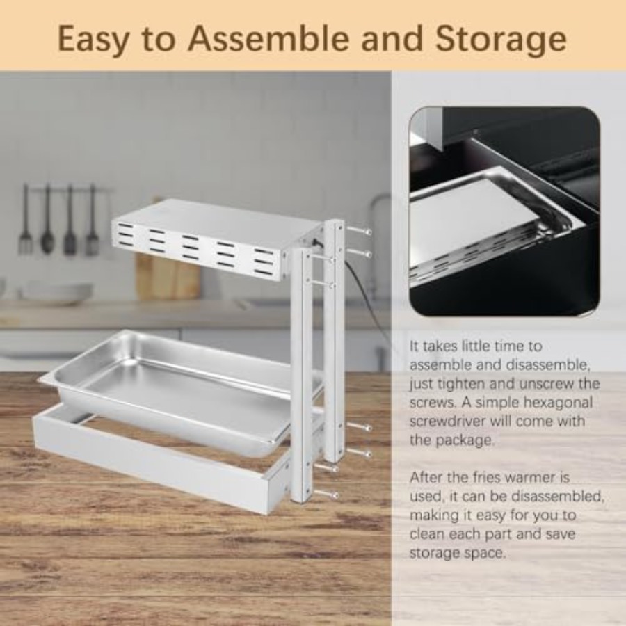 French Fry Warmer for Commerci - Commercial Kitchen Kitchen avaliação e preço