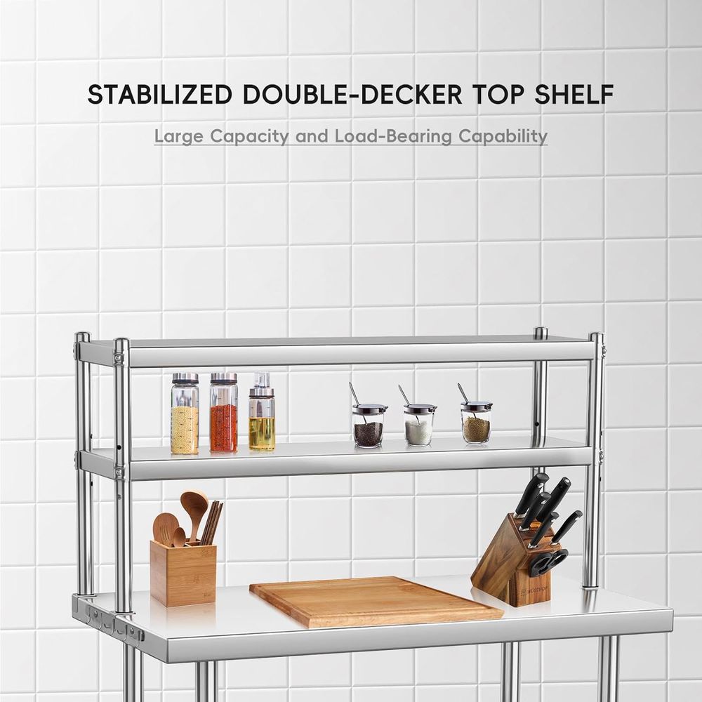 Commercial 36x24 Stainless Ste - Commercial Kitchen Prep Table With Storage avaliação e preço
