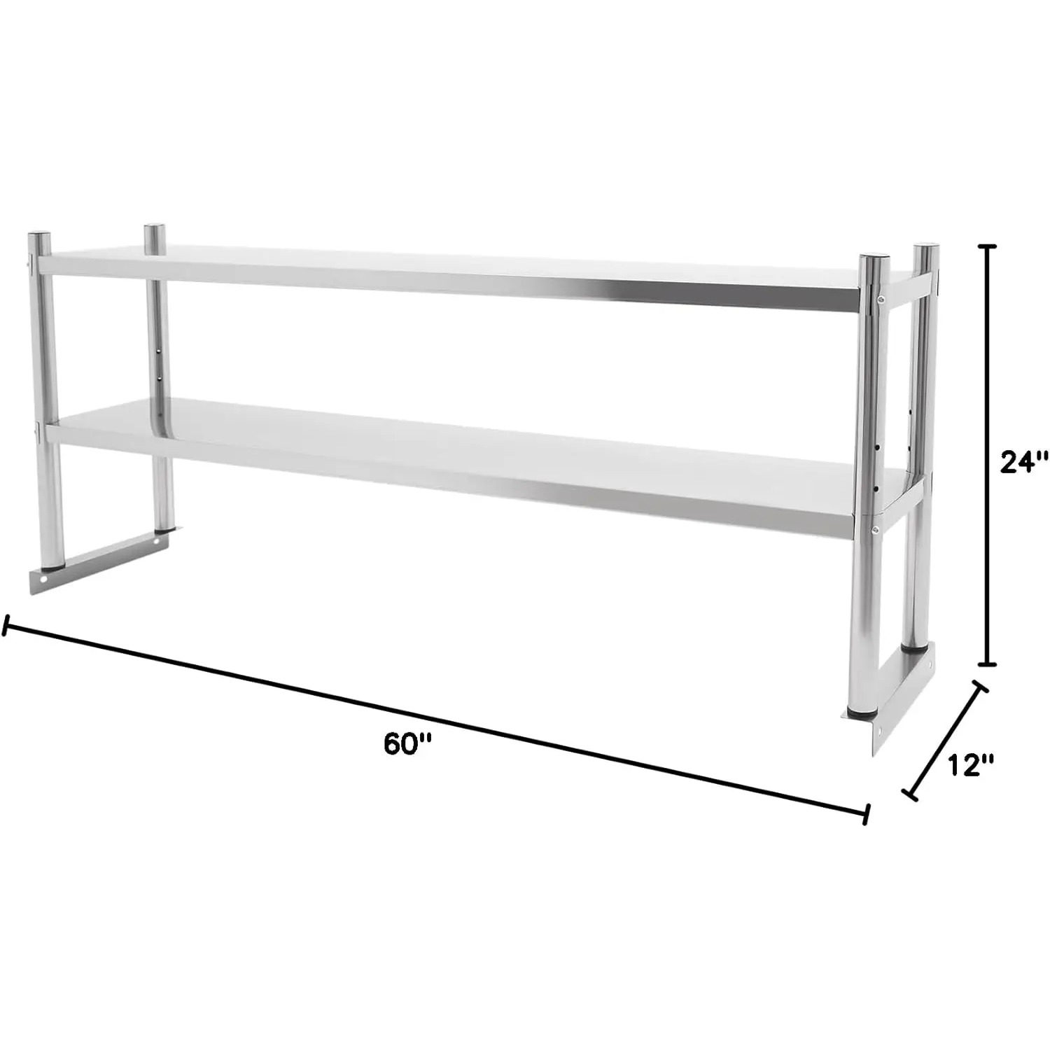 Stainless Steel Double Tier Ov - Commercial Kitchen Prep Table With Storage avaliação e preço