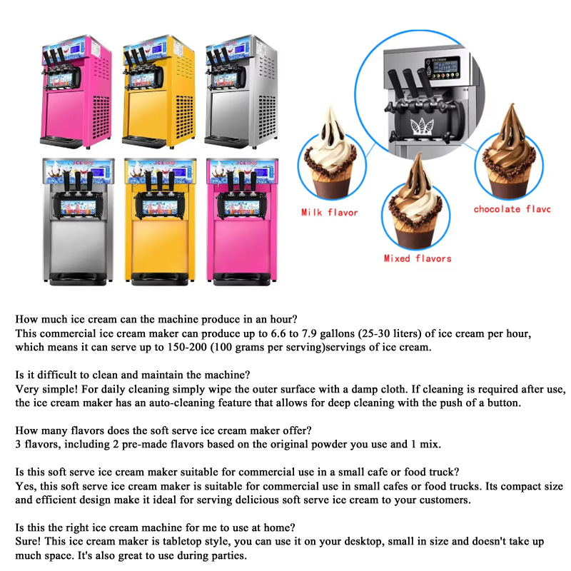 Household 220v 1200W Ice Cream - Commercial Ice Maker avaliação e preço