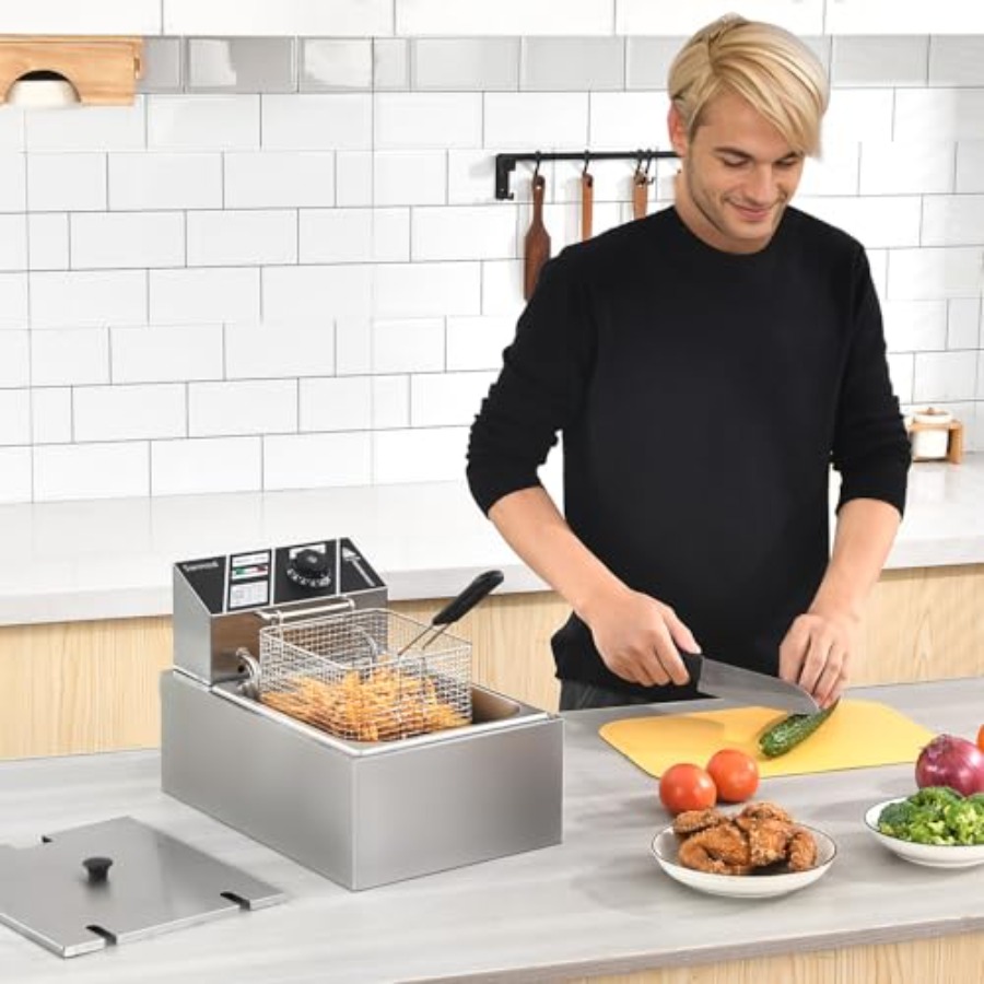 Electric Deep Fryer with Baske - Deep Fryer Commercial avaliação e preço