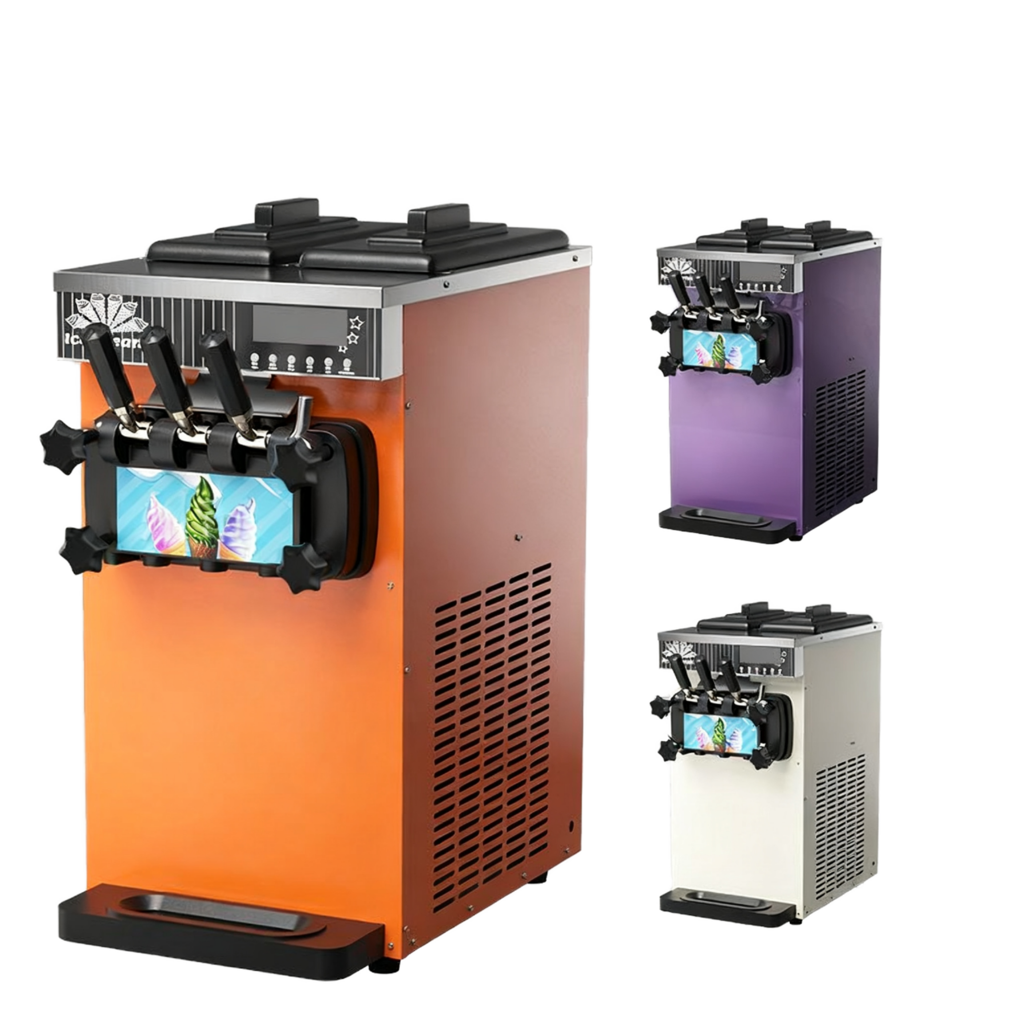 Ice Cream Maker 20-28L/h 3 Fla - Commercial Ice Maker avaliação e preço