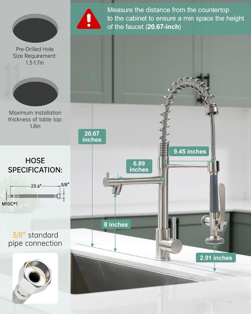 Commercial Pull Down Kitchen S - Commercial Kitchen Faucet avaliação e preço