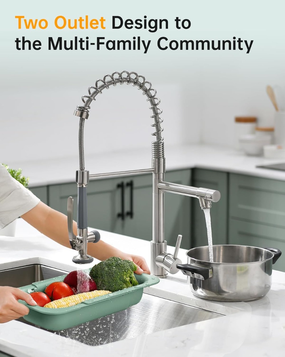Commercial Pull Down Kitchen S - Commercial Kitchen Faucet avaliação e preço