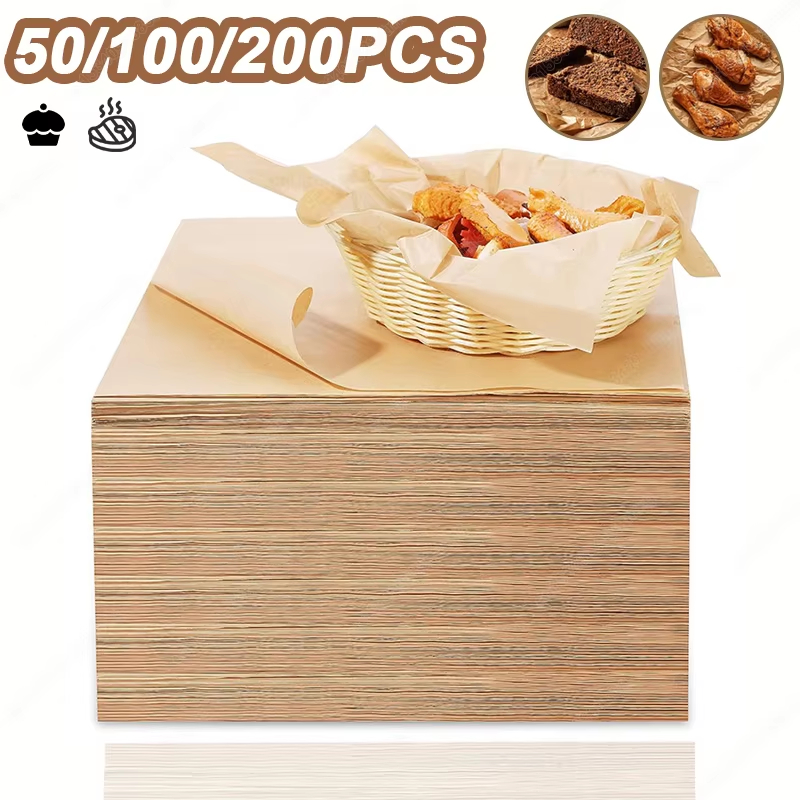 50/100/200PCS Baking Paper Par - Deep Fryer Commercial avaliação e preço