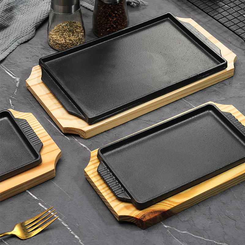 Cast Iron Rectangle Shape Rest - Teppanyaki Grill Table avaliação e preço
