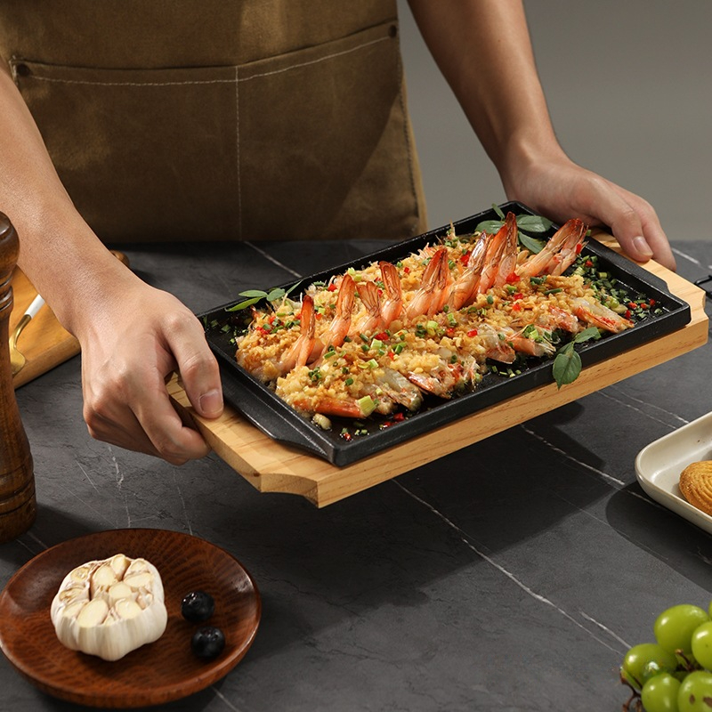 Cast Iron Rectangle Shape Rest - Teppanyaki Grill Table avaliação e preço