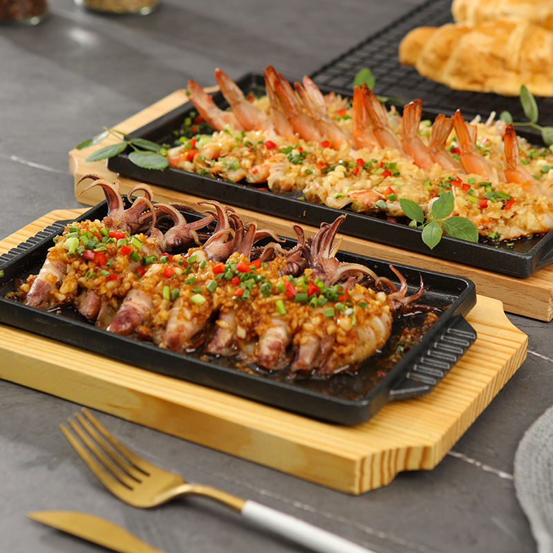 Cast Iron Rectangle Shape Rest - Teppanyaki Grill Table avaliação e preço