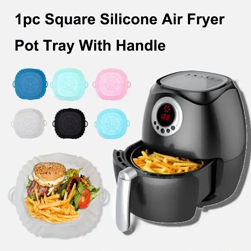 1PC Silicone Air Fryer Basket, - Deep Fryer Commercial avaliação e preço