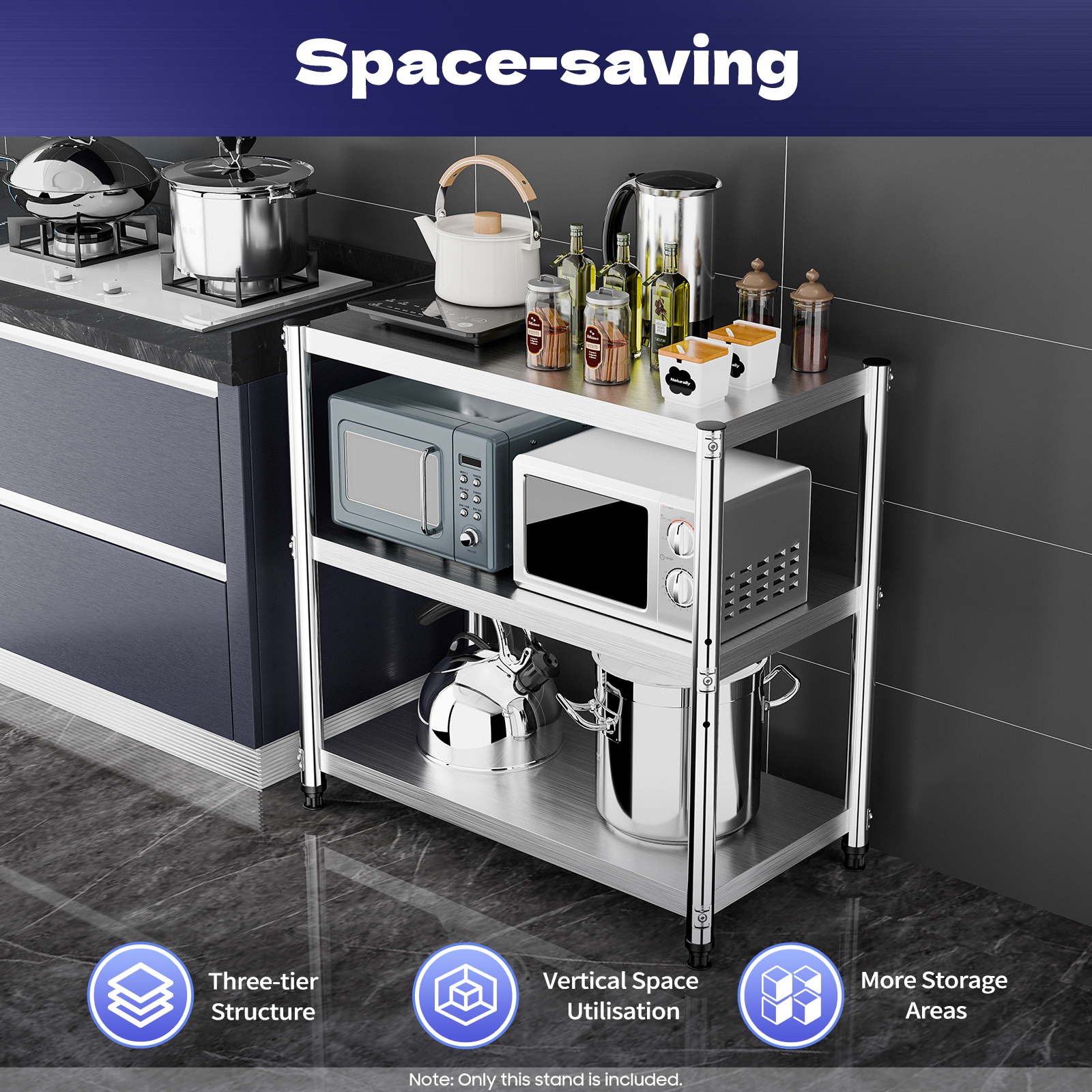 Stainless Steel Work Table Com - Commercial Kitchen Prep Table With Storage avaliação e preço