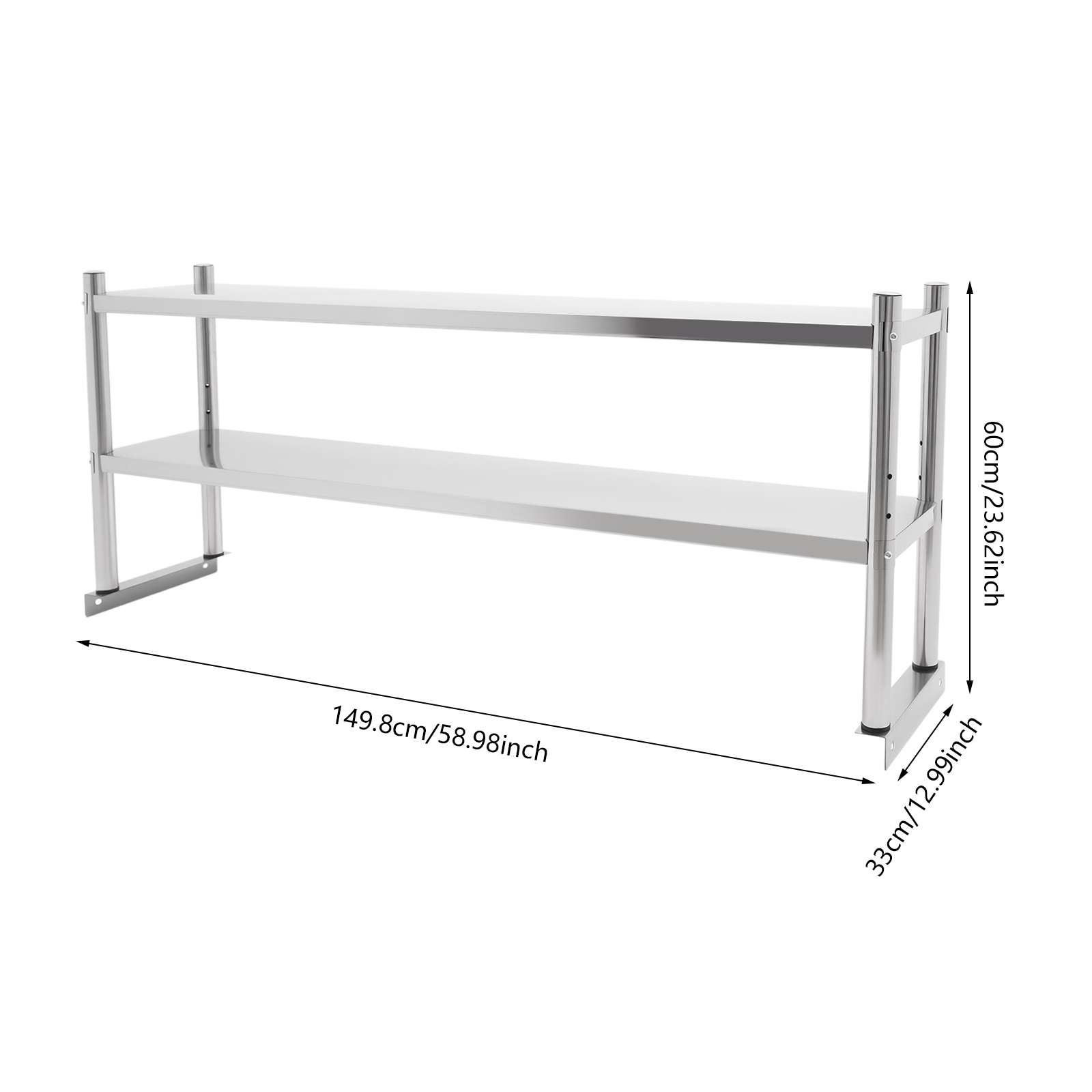 Stainless Steel Heavy Duty She - Commercial Kitchen Prep Table With Storage avaliação e preço