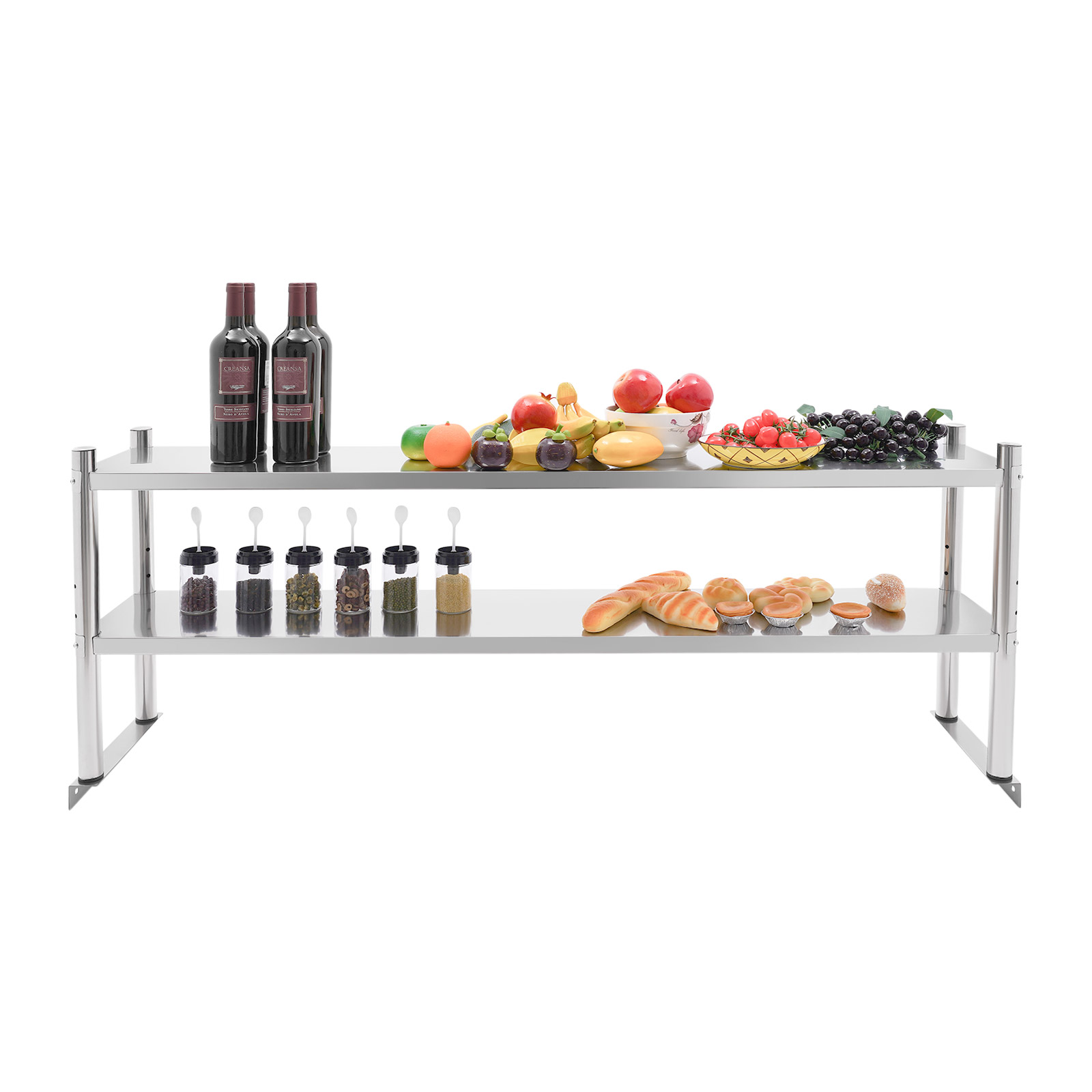 Stainless Steel Heavy Duty She - Commercial Kitchen Prep Table With Storage avaliação e preço