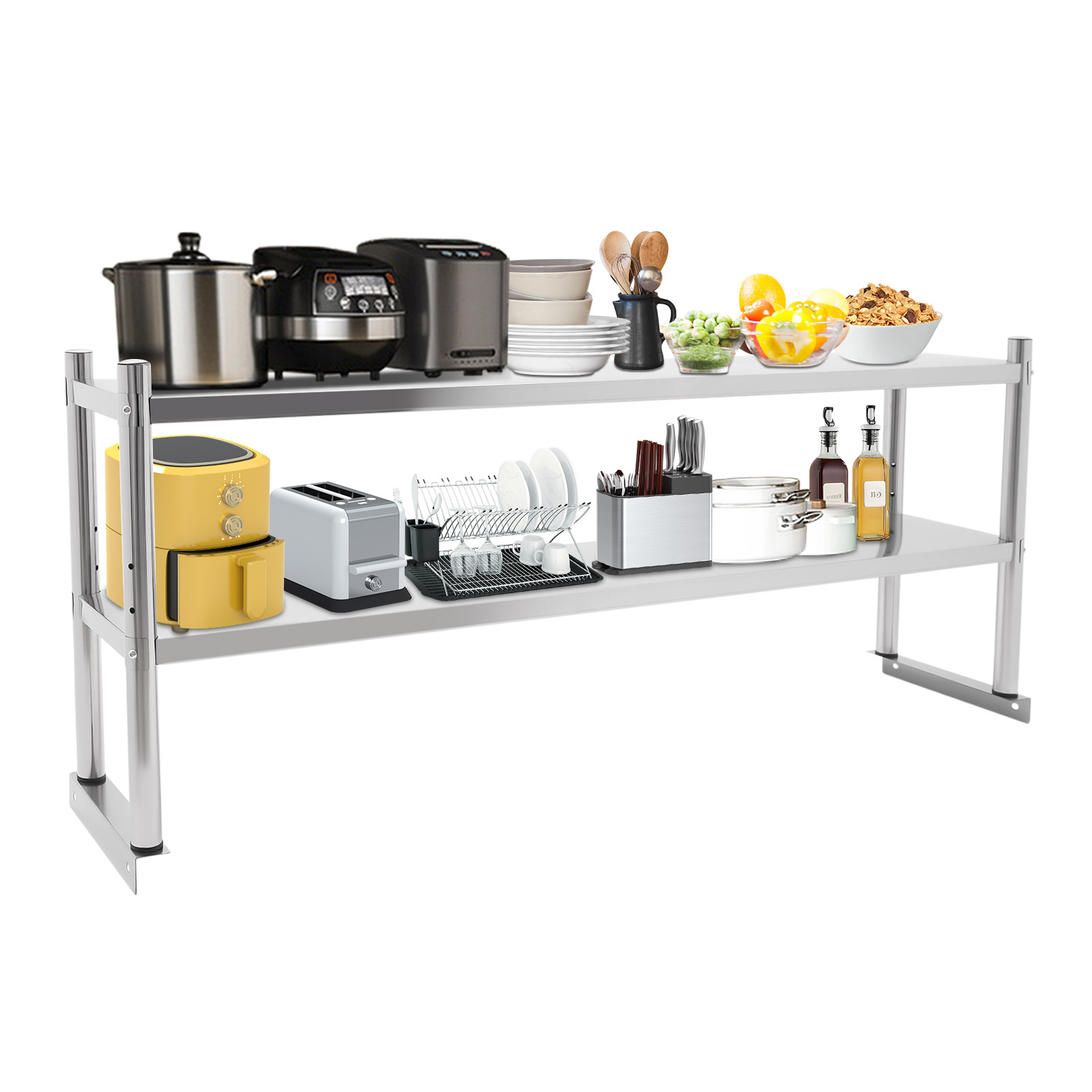 Stainless Steel Heavy Duty She - Commercial Kitchen Prep Table With Storage avaliação e preço