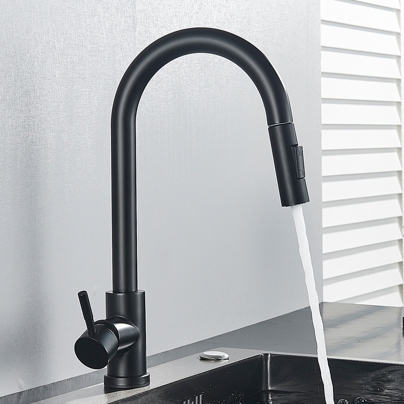 Black Kitchen Faucet Flexible  - Commercial Kitchen Faucet avaliação e preço