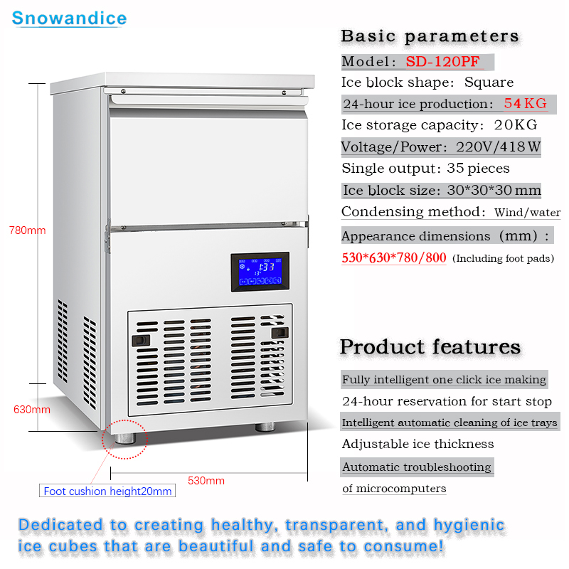 Electric Commercial Cube Ice M - Commercial Ice Maker avaliação e preço