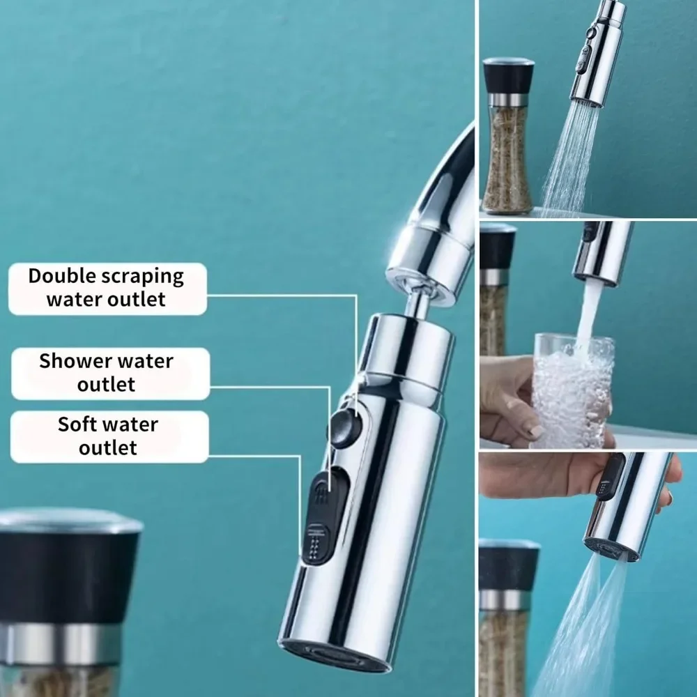 1pc 3 in1 Flexible Kitchen Fau - Commercial Kitchen Faucet avaliação e preço