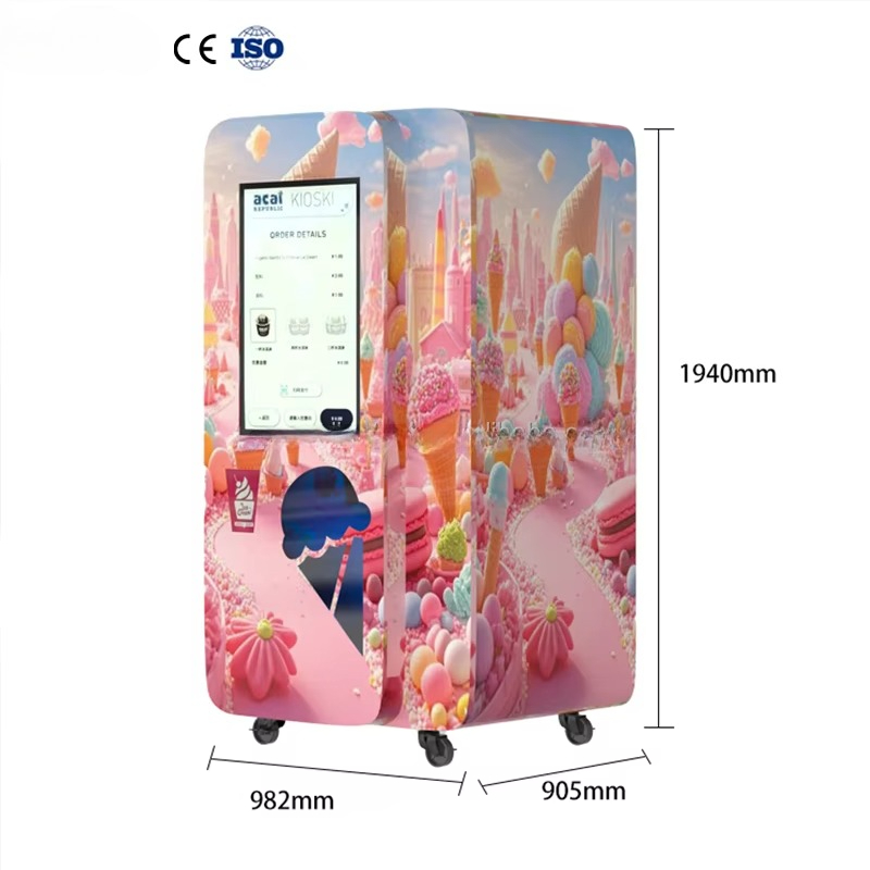 Soft Ice Cream Vending Machine - Commercial Ice Maker avaliação e preço