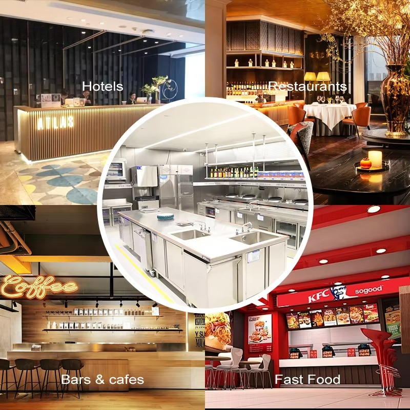 Fast food restaurant equipment - Commercial Kitchen Layout avaliação e preço