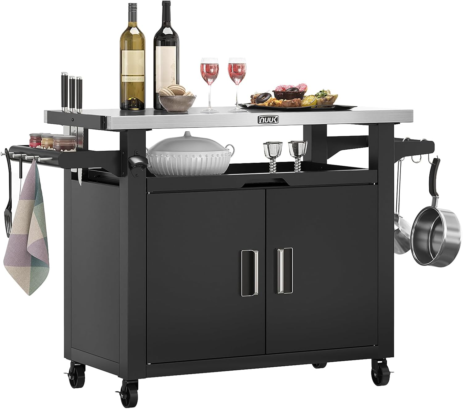 BestsellerOutdoor Grill Cart w - Commercial Kitchen Prep Table With Storage avaliação e preço