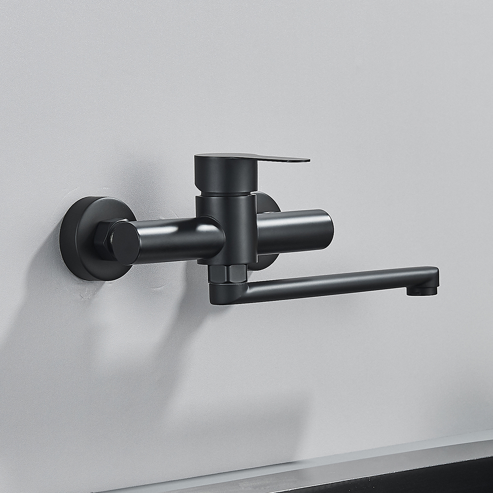 Black Wall Mounted Kitchen Fau - Commercial Kitchen Faucet avaliação e preço