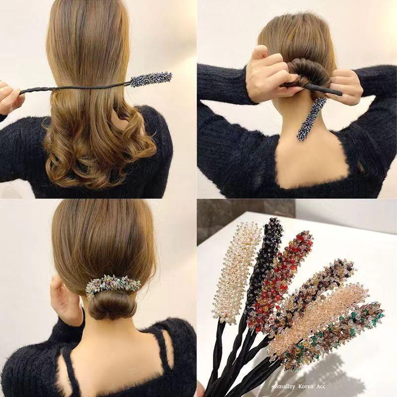 1pc Women Easy Hair Bun Maker  - Donut Making Machine avaliação e preço