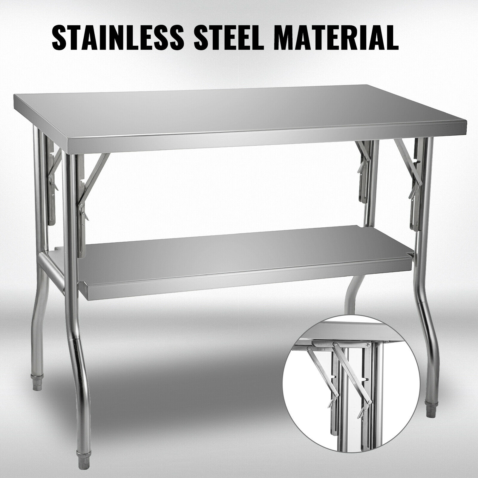 Single/Double-Shelf Profession - Commercial Kitchen Prep Table With Storage avaliação e preço