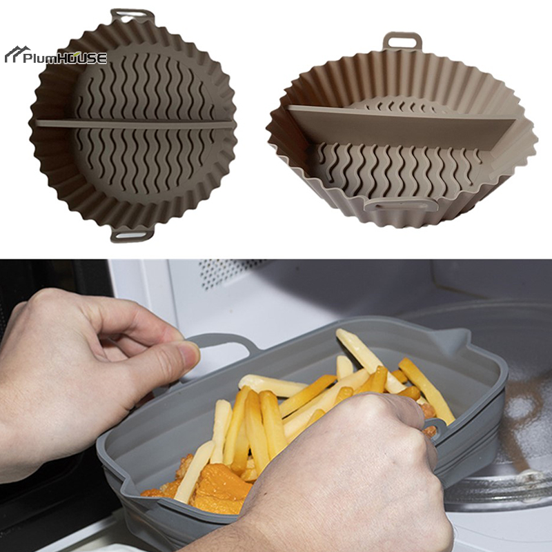 1Pcs Silicone Air Fryer Oven B - Deep Fryer Commercial avaliação e preço