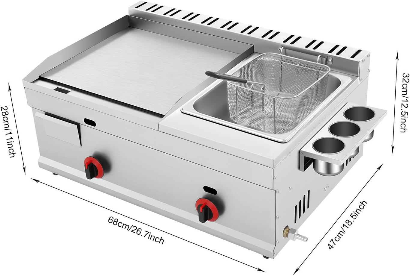 Deep-Frying Machine, 6L/1.59Ga - Deep Fryer Commercial avaliação e preço