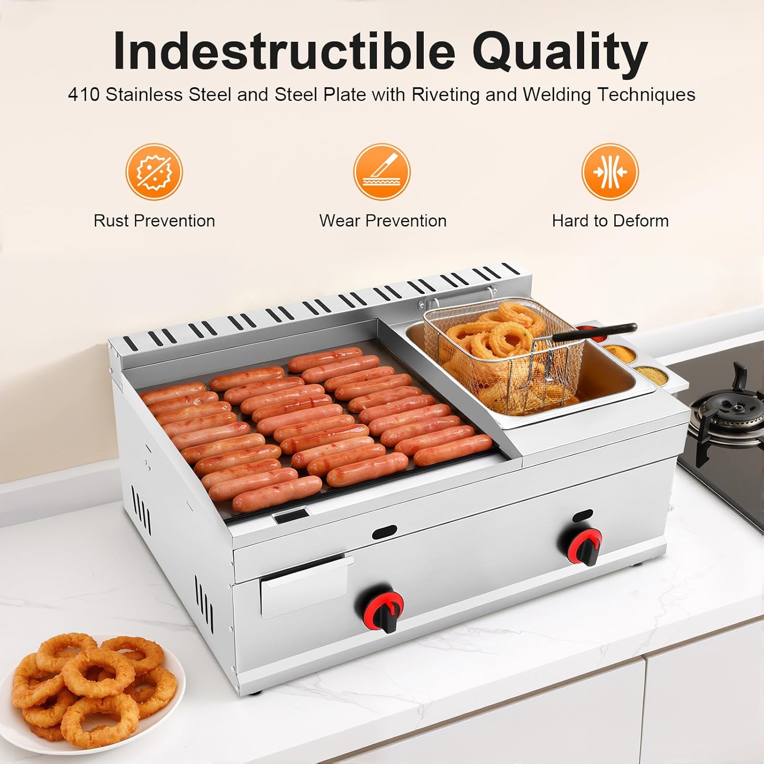 Deep-Frying Machine, 6L/1.59Ga - Deep Fryer Commercial avaliação e preço