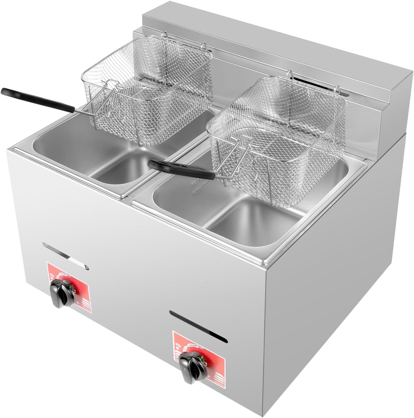 Stainless Steel Deep Double Cy - Deep Fryer Commercial avaliação e preço