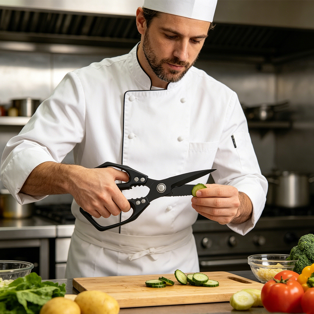 Stainless Steel Kitchen Shears - Commercial Kitchen Equipment avaliação e preço