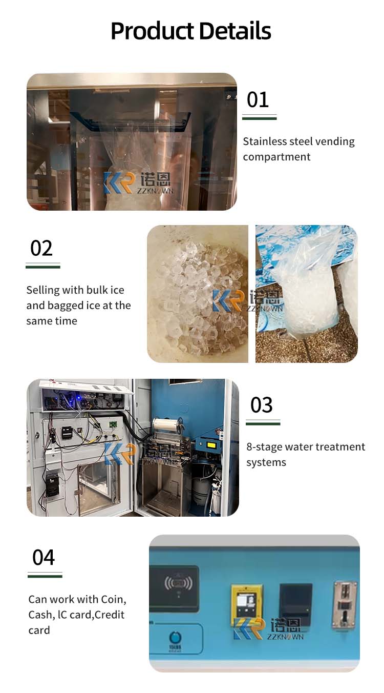 Customized Self Service Ice Di - Commercial Ice Maker avaliação e preço