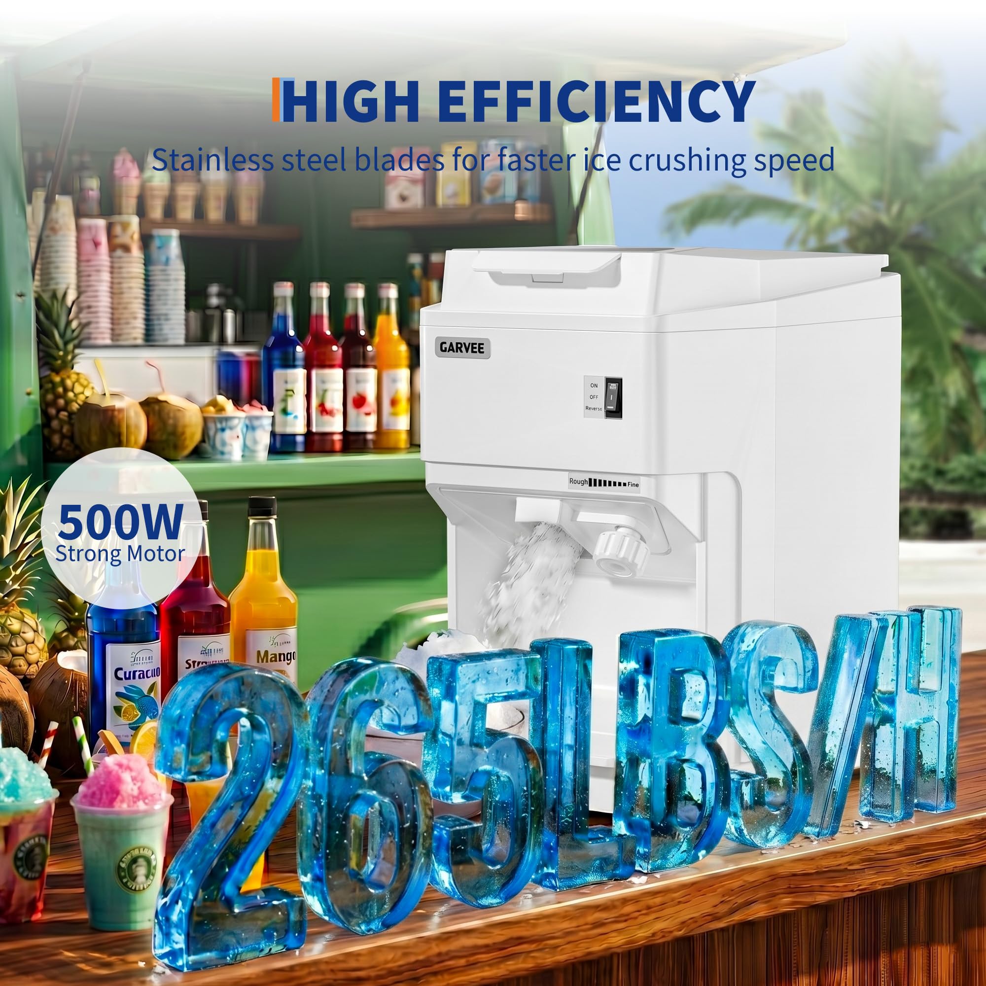 Heavy Duty Electric Ice Crushe - Commercial Ice Maker avaliação e preço