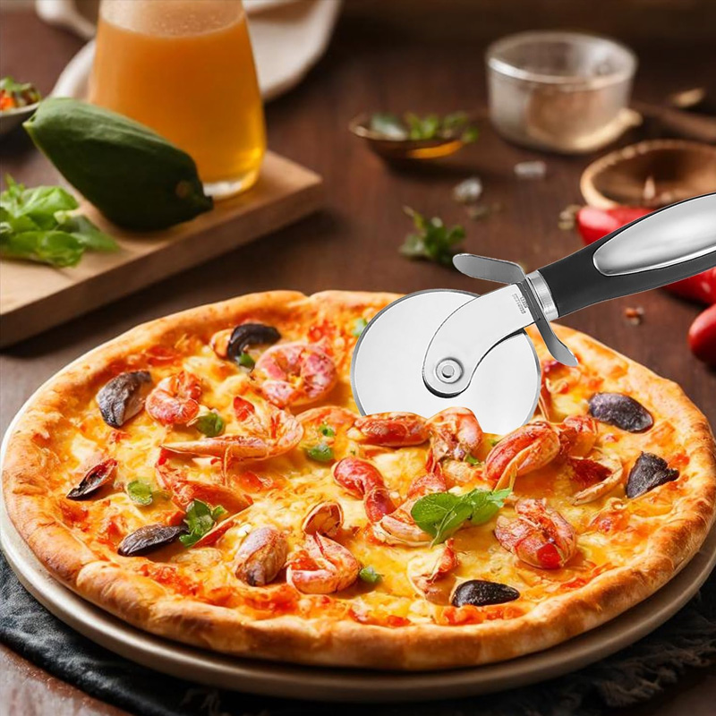 Stainless Steel Pizza Cutter W - Commercial Kitchen In Home avaliação e preço