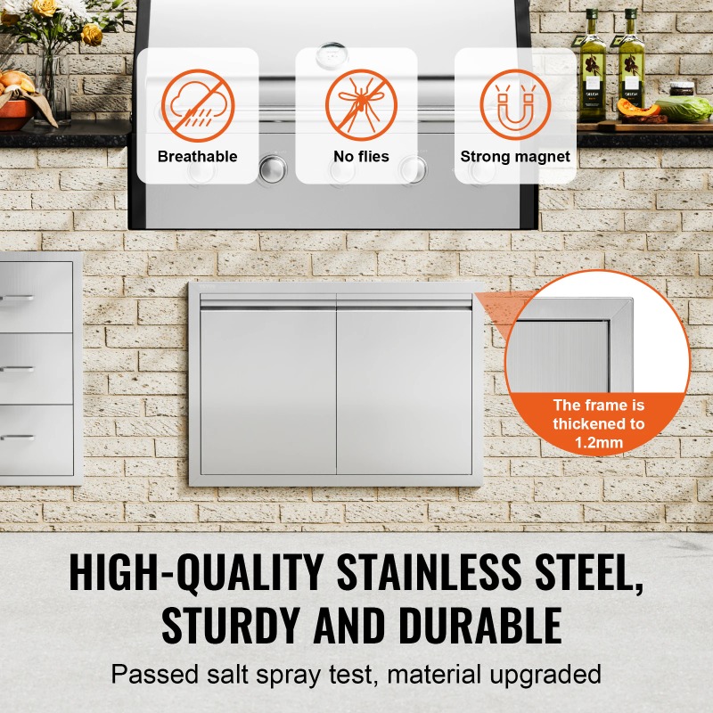 BBQ Access Door Stainless Stee - Commercial Kitchen Wall Panel avaliação e preço